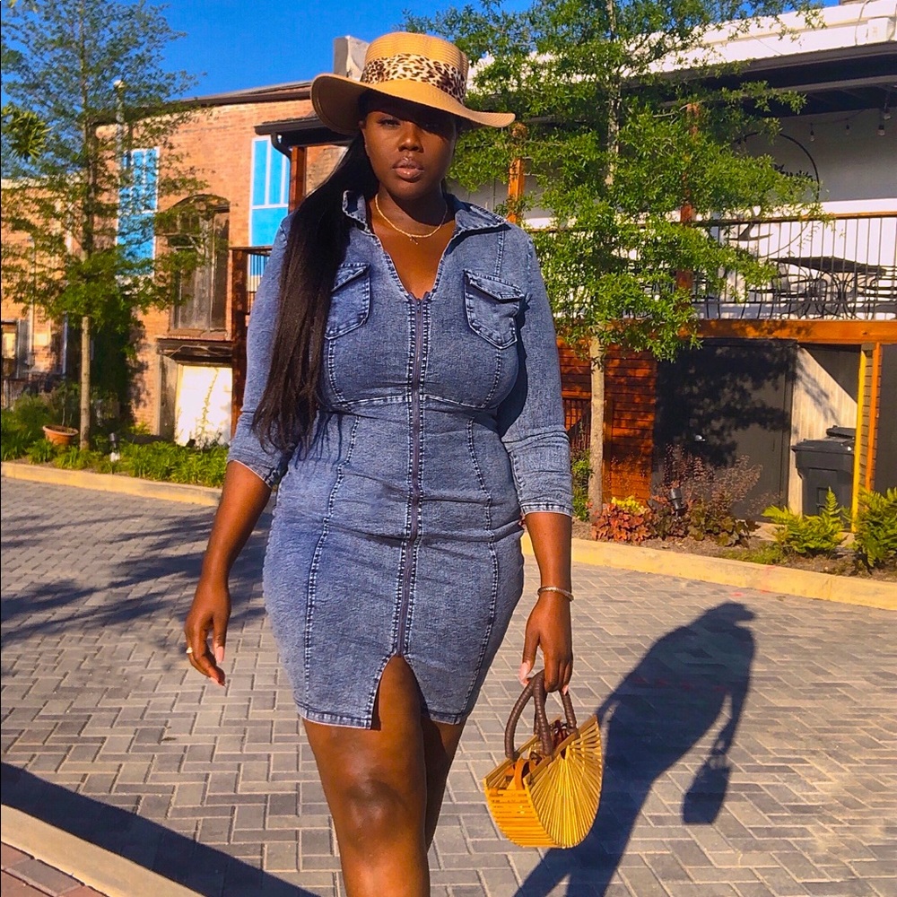 Plus Denim Dress